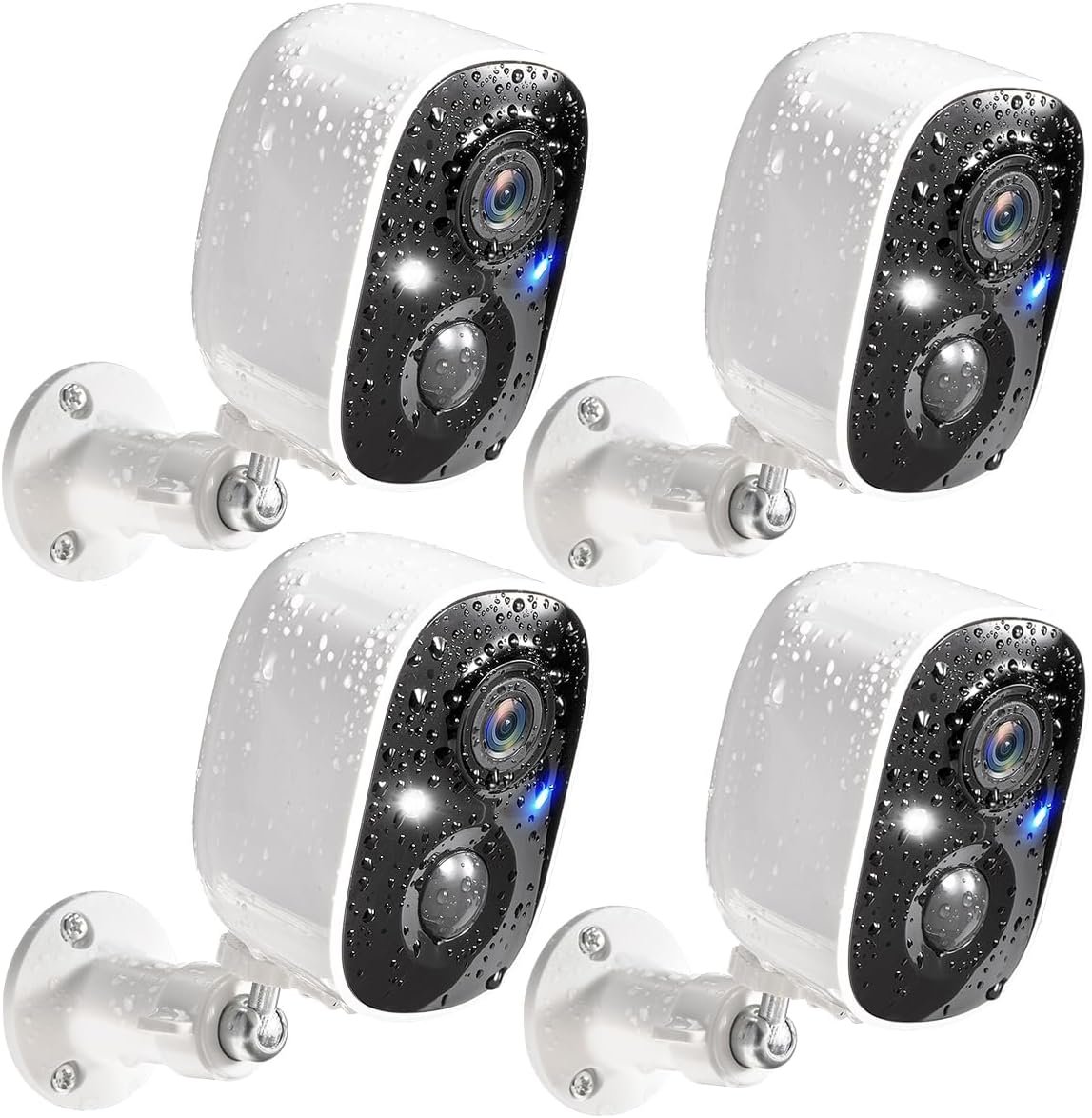 GMK 4 Pack Cameras System, Security Cameras Wireless Outdoor, 2K Video