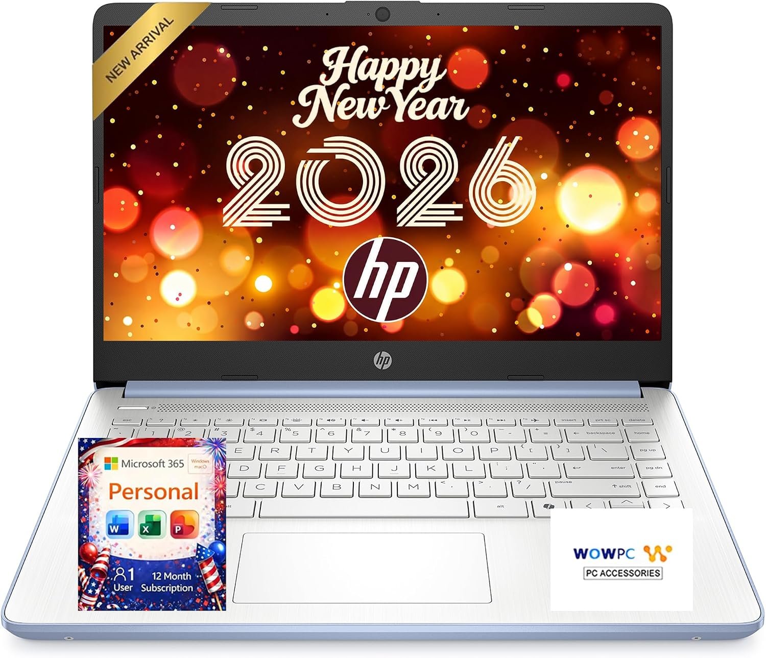 HP New Everyday Slim Laptop • Microsoft Office 365 Included • Intel N150 CPU • 128GB SSD • 1TB Cloud Storage • Stunning Color • Long Battery Life • Copilot AI • Windows 11