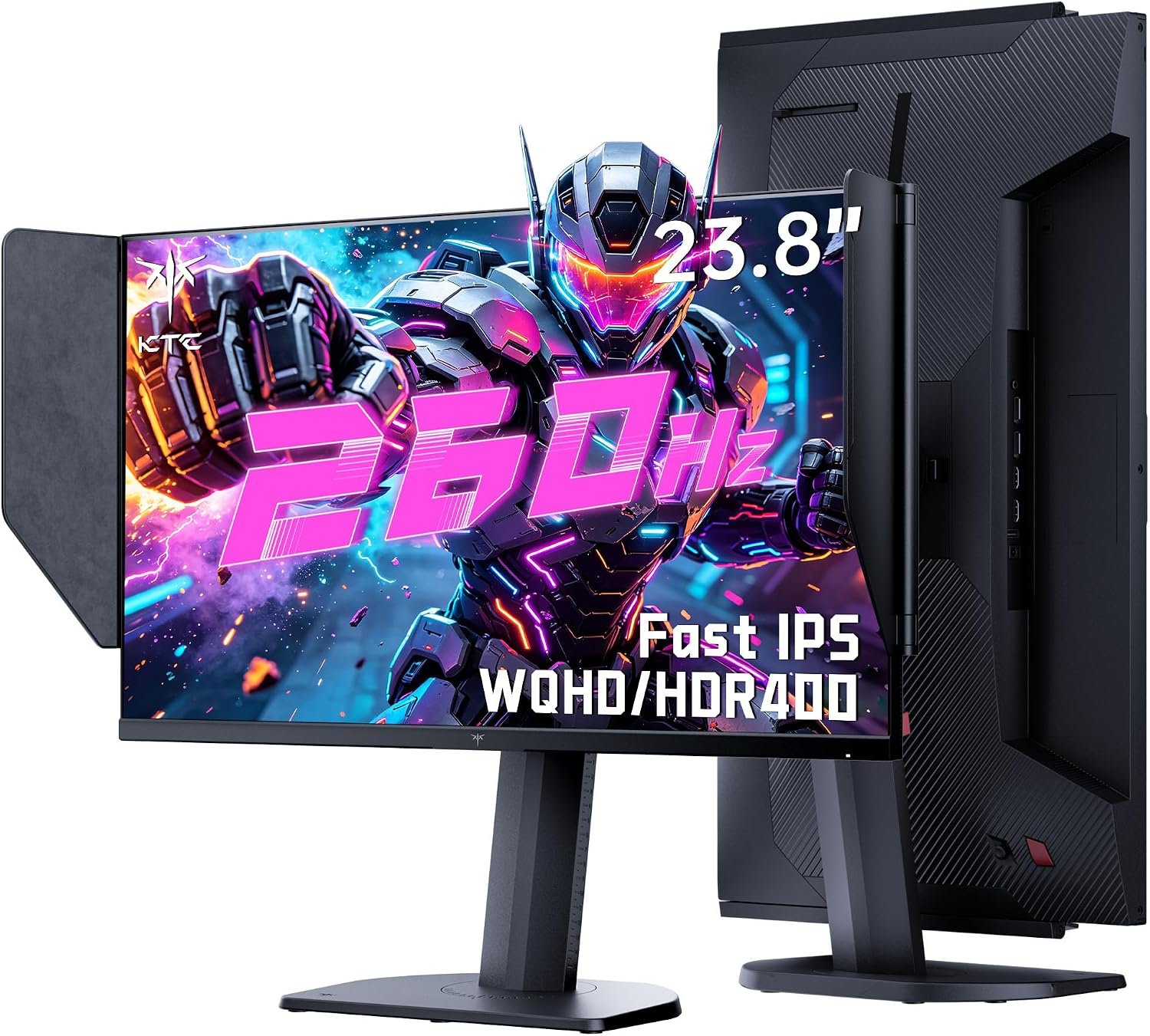 KTC 24 Inch Gaming Monitor, 2K 240Hz (oc 260Hz) Monitor Fast IPS, 24M1