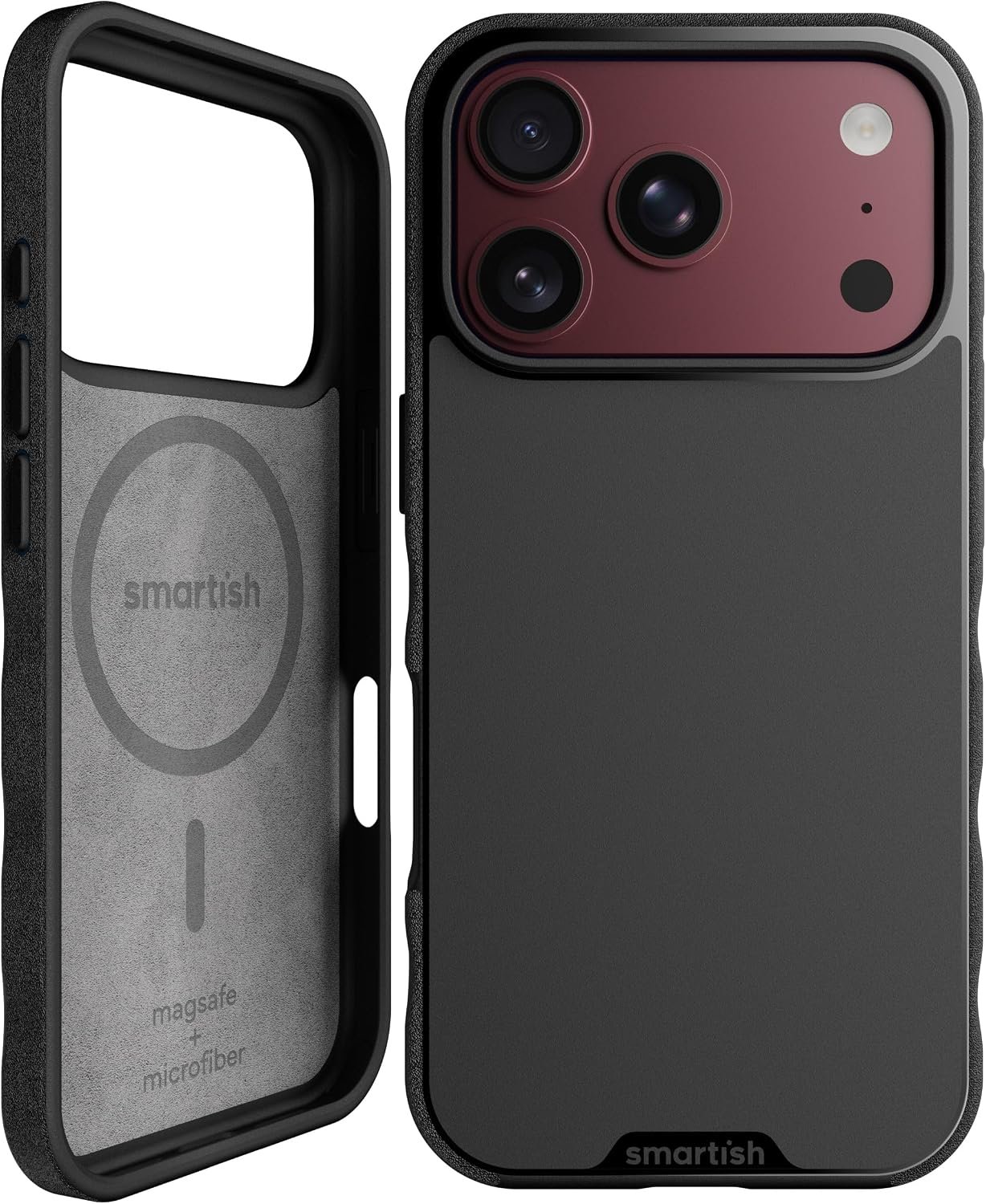 Smartish iPhone 18 Pro/17 Pro MagSafe Case, Gripmunk, Slim Grip Case, Black