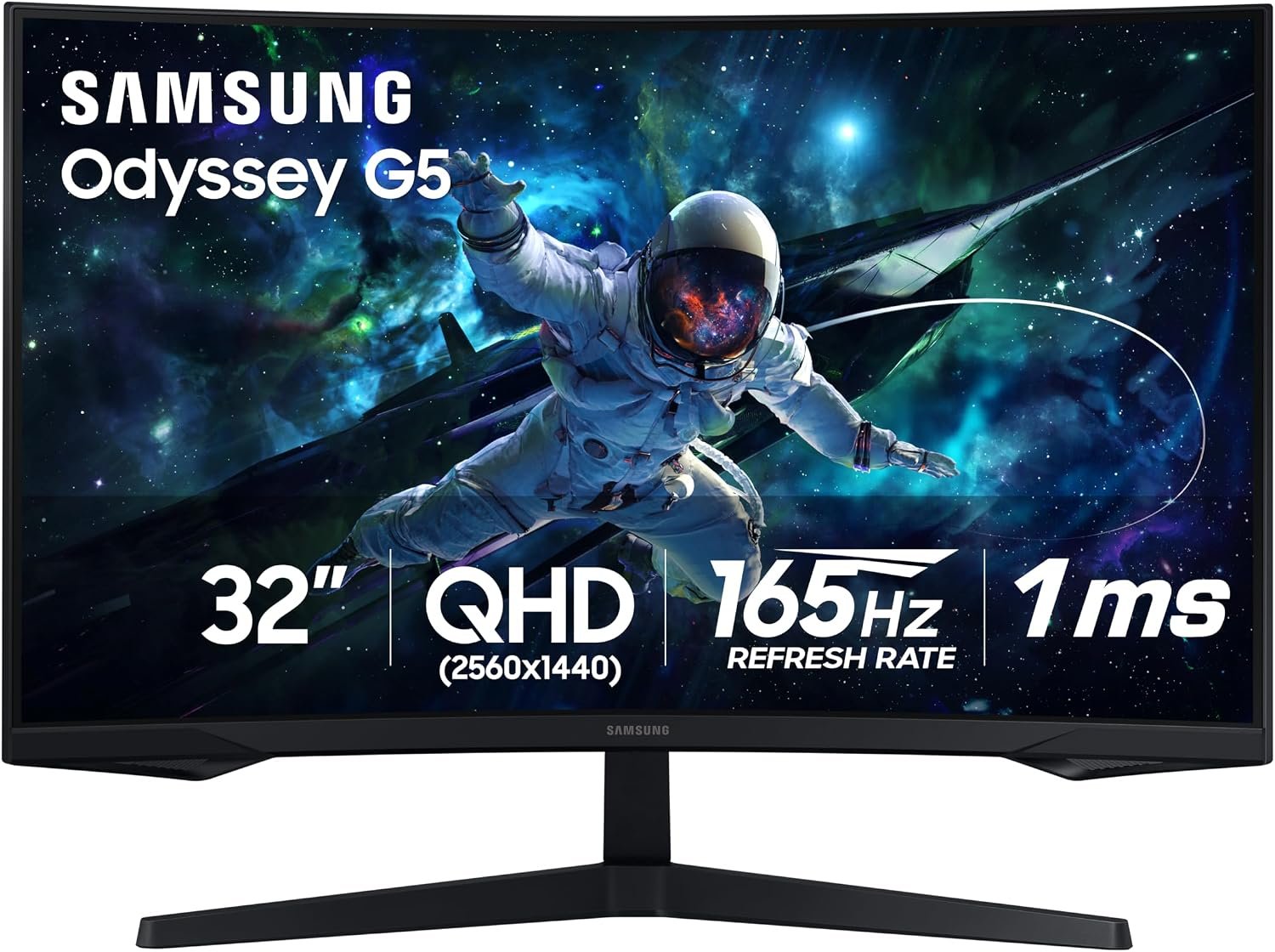 Samsung 32″ Odyssey (G55C) Series QHD 1000R Curved Gaming Monitor,