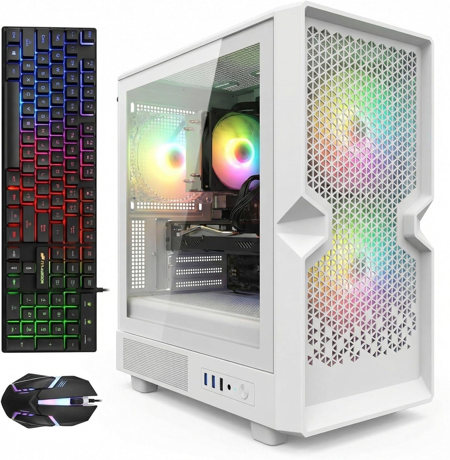STGAubron Gaming PC Desktop,Core I5,RX 590 8G,16G RAM,1TB SSD
