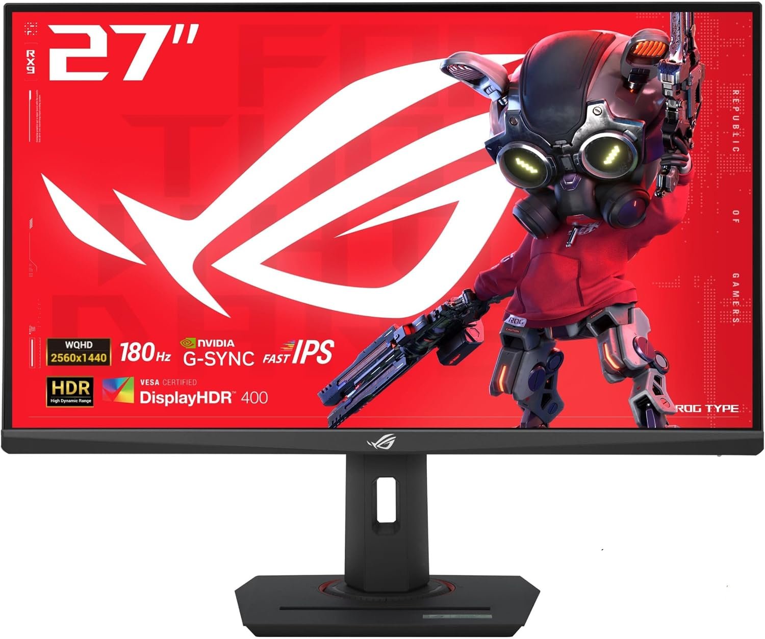ASUS ROG XG27ACS 27 Inch 1440p 180Hz USB-C G-SYNC HDR Gaming Monitor