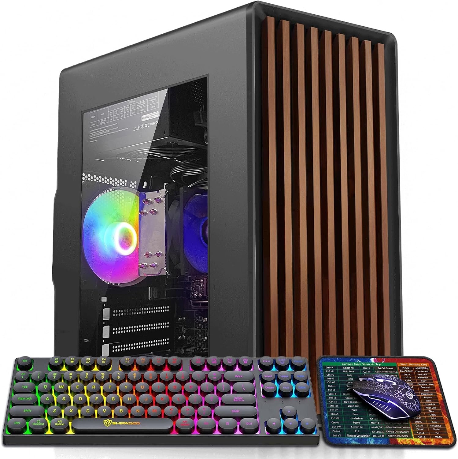 Gaming PC Desktop Computer, Core I5 up to 3.6GHz, Radeon R7 350 4G