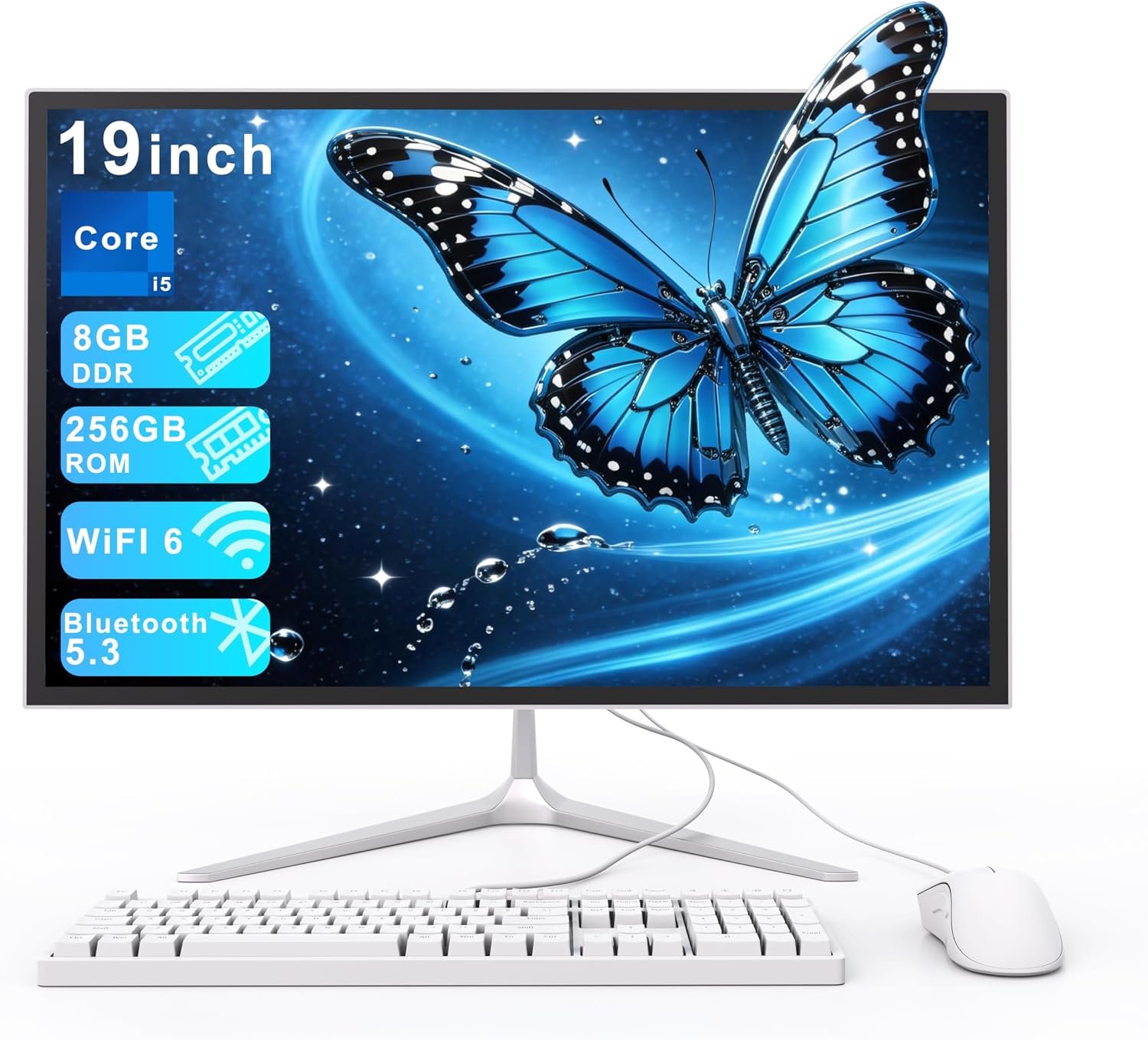 19inch All-in-One Computer Saves Desktop Space Designed for Home&Office Use
