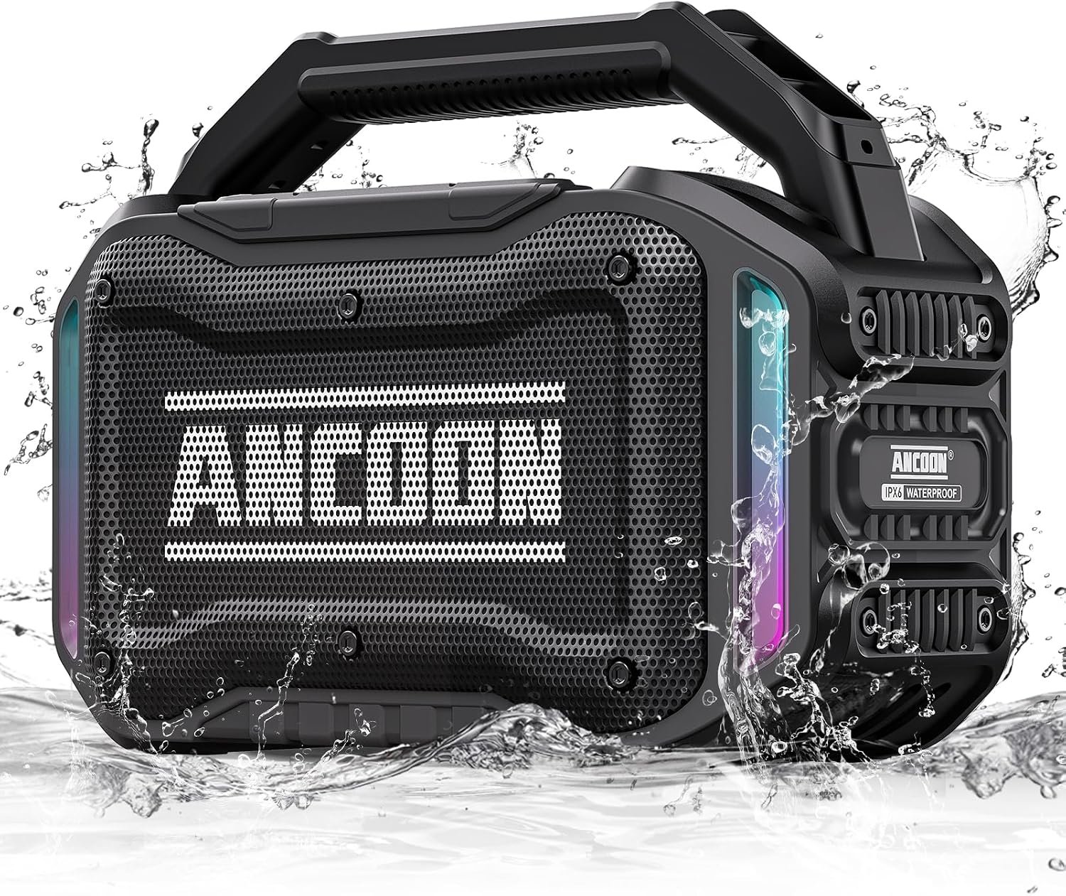 ANCOON Speakers Bluetooth Wireless: 80W(Peak) Loud Speaker with Bass