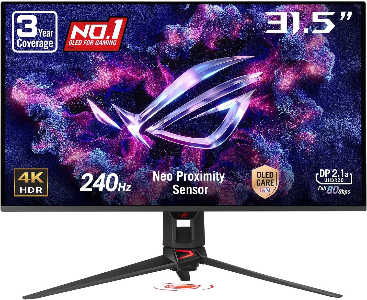 ASUS ROG PG32UCDMR 32 Inch 4K 240Hz OLED Gaming Monitor QD-OLED