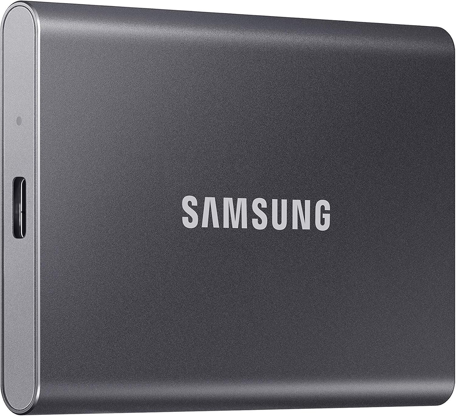 Samsung T7 Portable SSD 1TB Titan Gray, USB 3.2 Gen 2, Up to 1,050MB/s