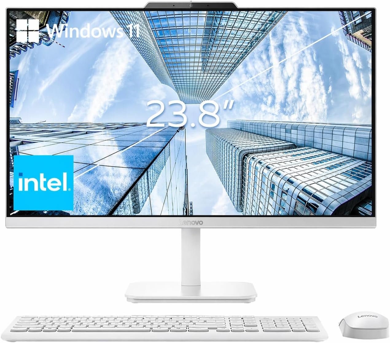 Lenovo 24″ FHD All-in-One Desktop Computer for Home & Office, Intel Processor, 16GB RAM, 256GB PCIe SSD, HDMI, WiFi 6, Business AIO, Bluetooth 5.2, Vent-Hear, Wireless KB & Mouse, Windows 11 Pro