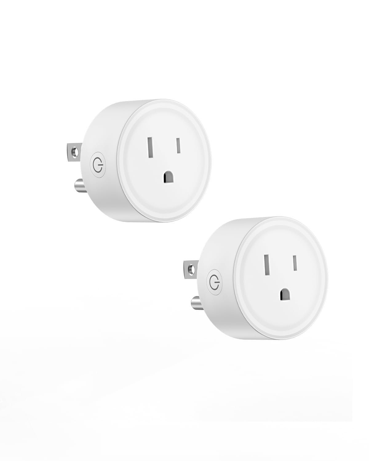 Smart Plug, WiFi Outlet Compatible with Alexa and Google Home, WiF Plug with Timer & Group Controller for Home, No Hub Required 2.4G WiFi Only, White