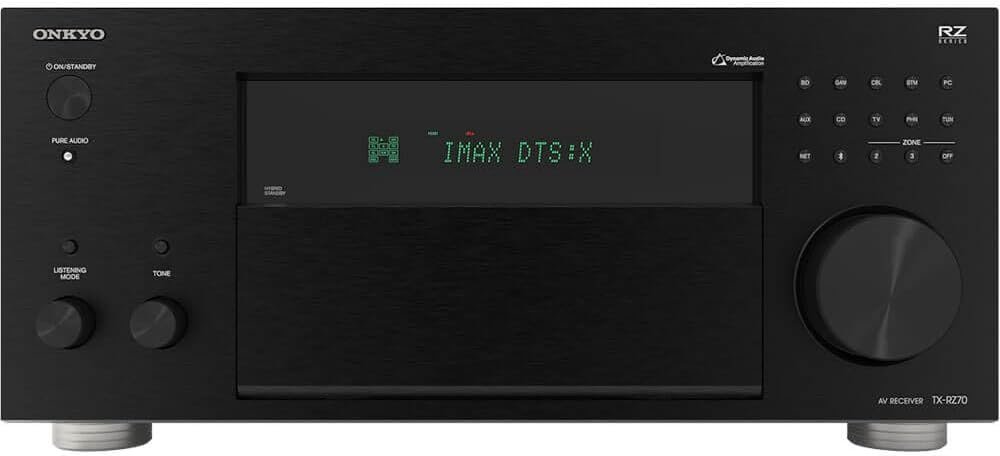 Onkyo TX-RZ70 11.2-Channel AV Receiver – 140 Watts Per Channel, Dirac Live Out of Box, Works with Sonos Certified, THX Certified and More