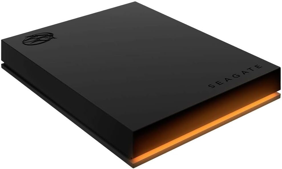 Seagate FireCuda Gaming Hard Drive, 2TB, External Hard Drive HDD, USB 3/2, RGB LED lighting (STKL2000400)