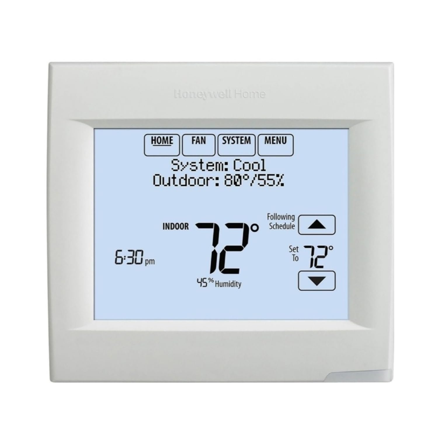 Honeywell TH8321WF1001/U Wi-Fi 8000 for Residential or Commercial Use, Stages Up to Up to 3 Heat/2 Cool