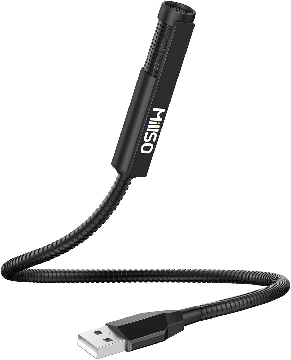 MillSO USB Microphone for Laptop Gooseneck Mini USB Computer Microphone