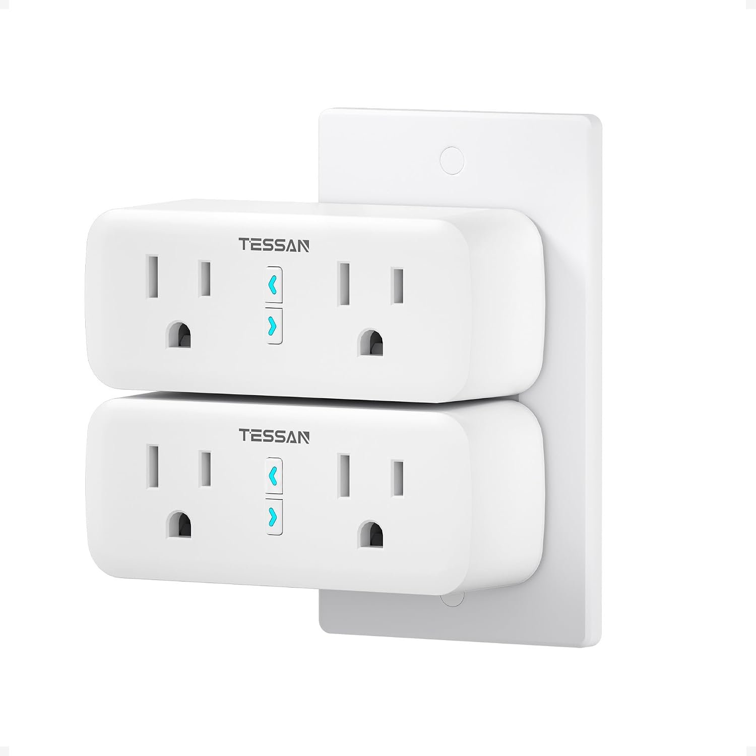 TESSAN 2 Pack Smart Plug, WiFi Dual Socket Outlet