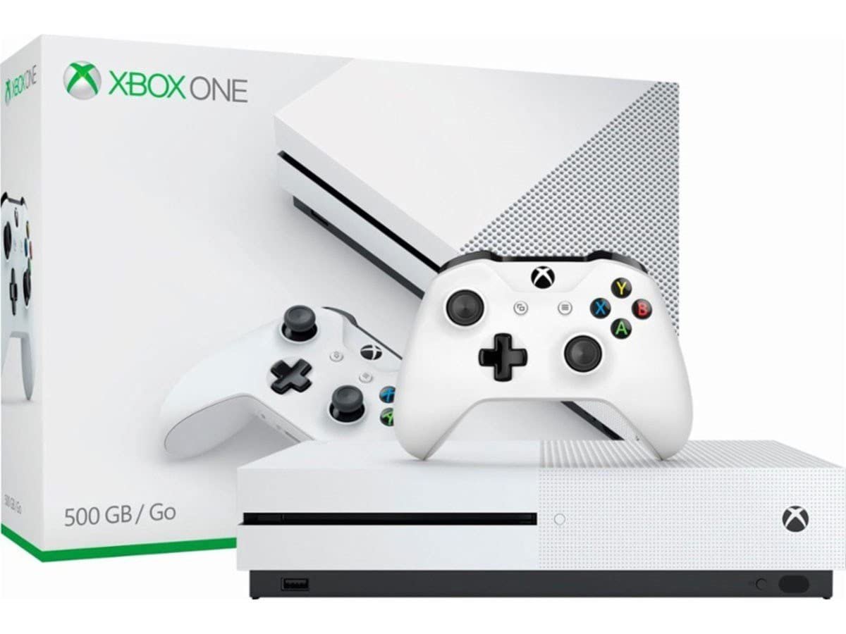 Microsoft – Xbox One S 500GB Console – White – ZQ9-00028 (Renewed)