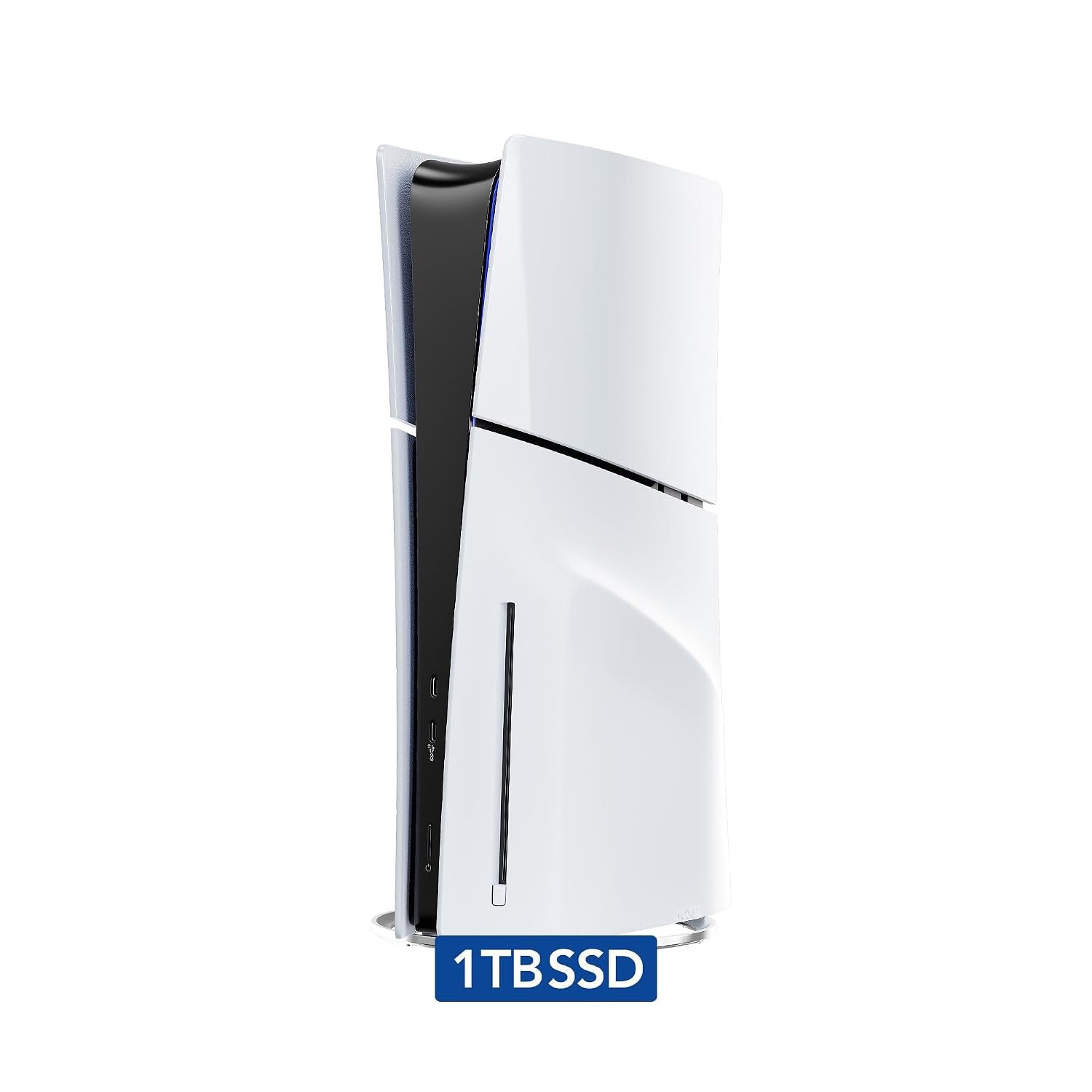 PlayStation 5 Slim Disc with 1TB SSD Storage, Console Only – PS5 Gaming System, White (Renewed) 