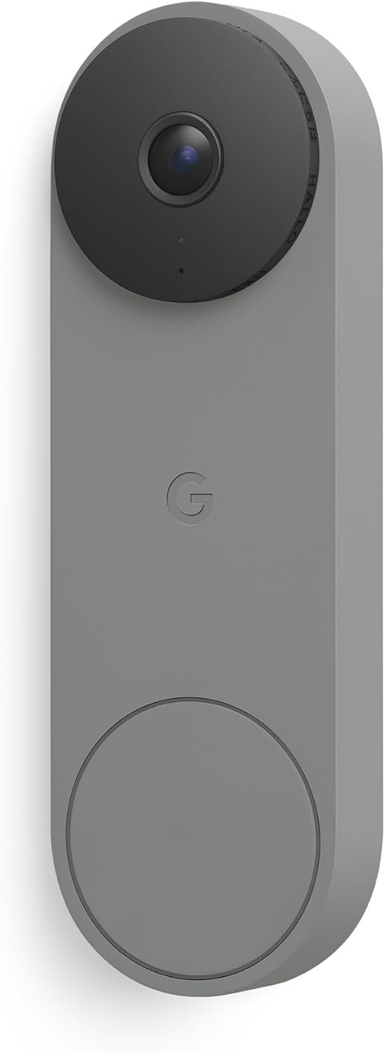 Google Nest Doorbell (Wired, 3rd Gen) – 2K Video, Live View – 2025 – Hazel