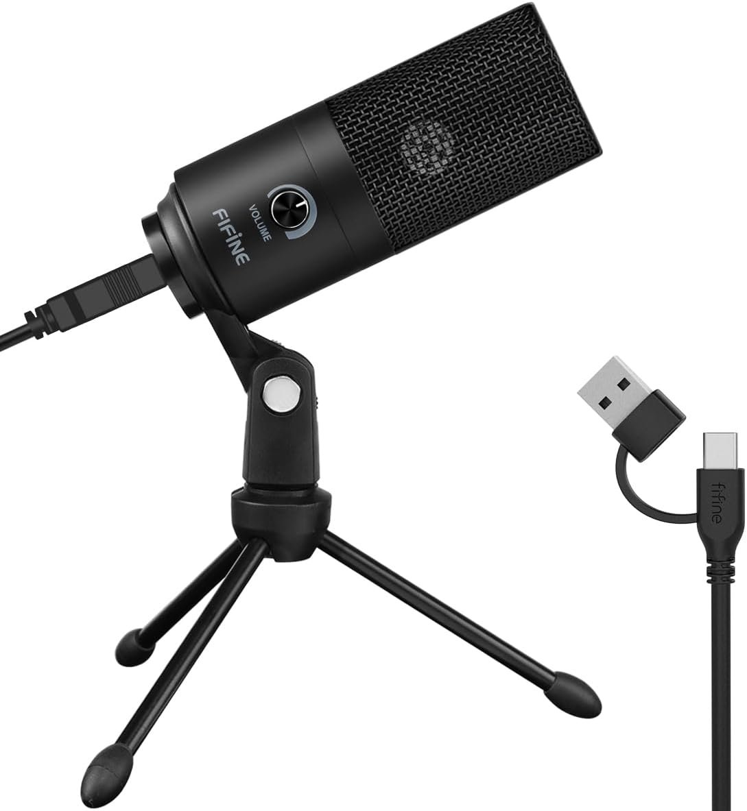 FIFINE K669B USB Microphone, Condenser Recording Mic for Vocals, Meeting