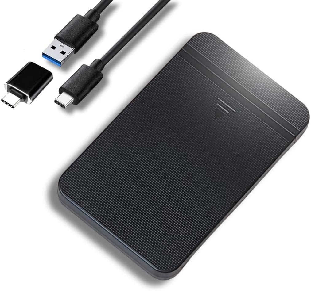 Ezekers Portable 500GB External Hard Drive – USB 3.0 & USB C for PC, Mac, PS5 (Storage Only), PS4, Phone (Android and iPhone 15/16/17) & Xbox – Ultra Fast