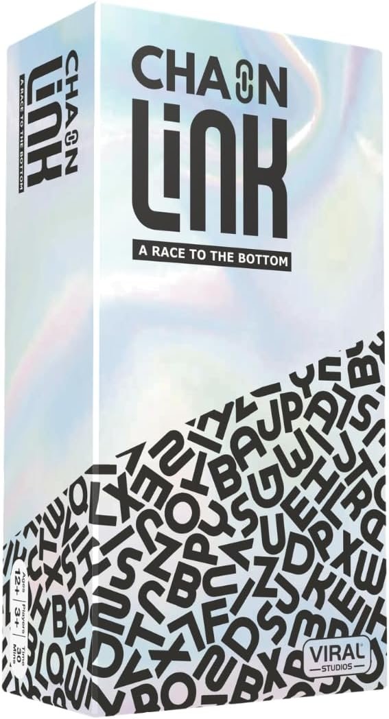 Viral Studios Chainlink – Guess the Sequence Party Game, Fast Paced Word Game for Adults & Kids, 450 Cards Fun Cards for Family Nights, Gatherings, & Parties Ages 15 +