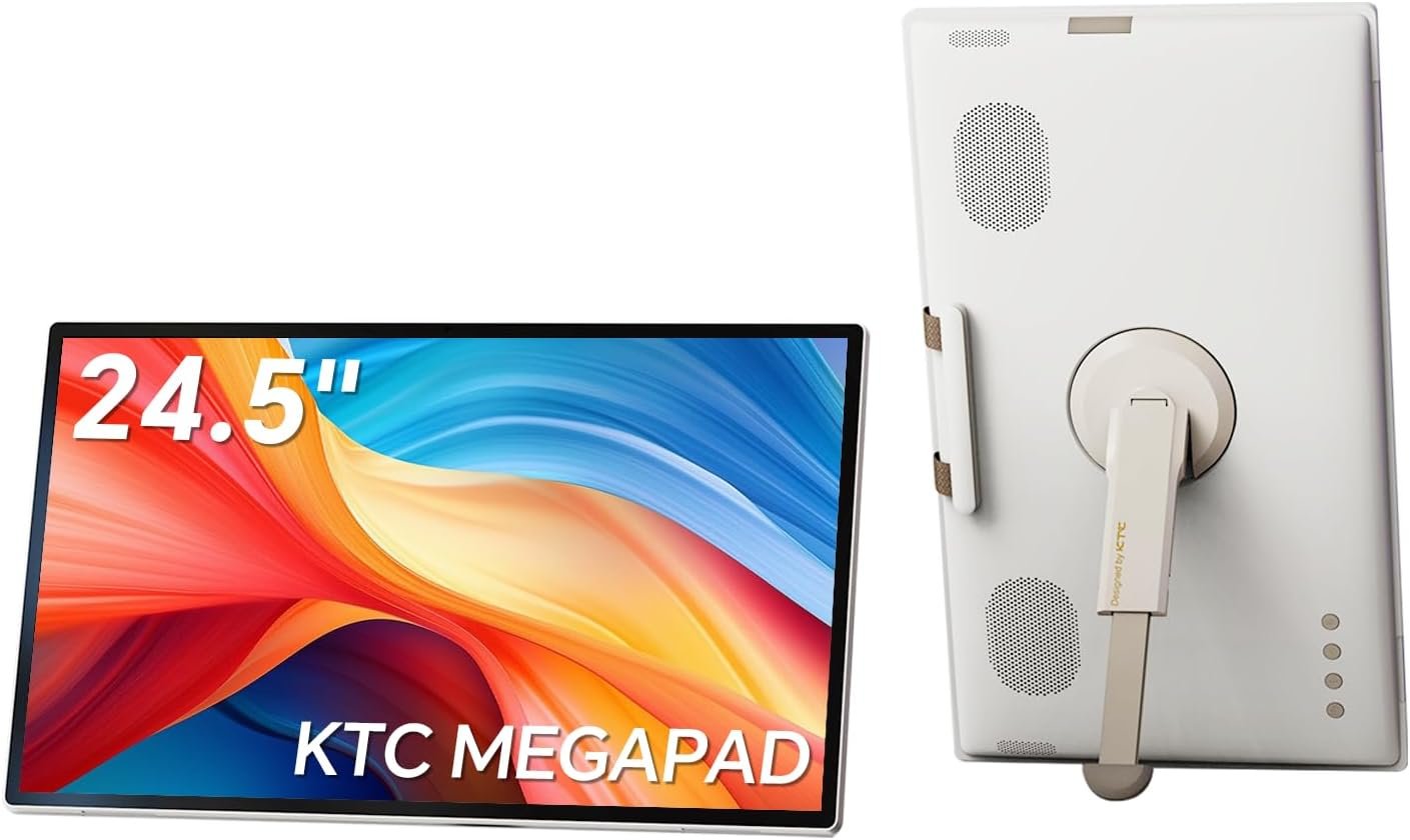 KTC 25 Inch MEGAPAD Portable TV Touchscreen Monitor 1080p, A25Q5