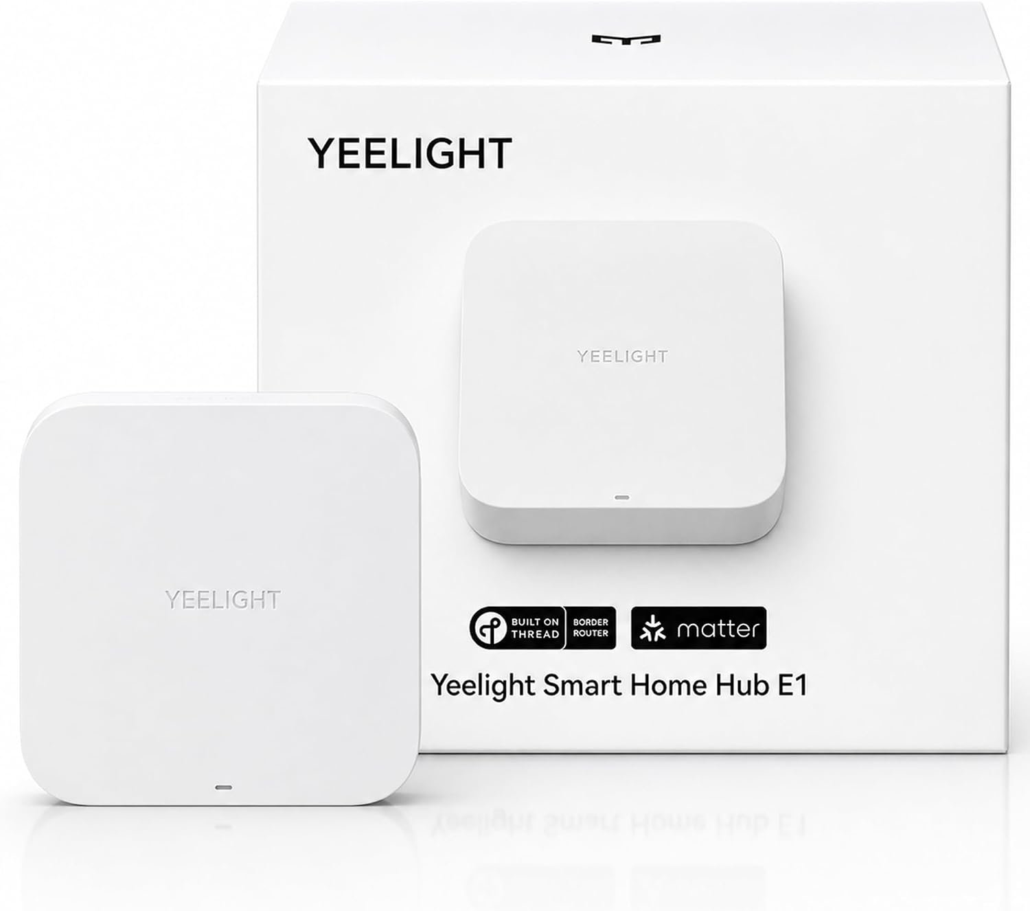 YEELIGHT E1 Smart Home Hub, Matter Controller and Thread Border Router, Wi-Fi and Ethernet Gateway, Works with Apple Home, Alexa, Google Home and SmartThings, Support YEELIGHT Matter Device Only