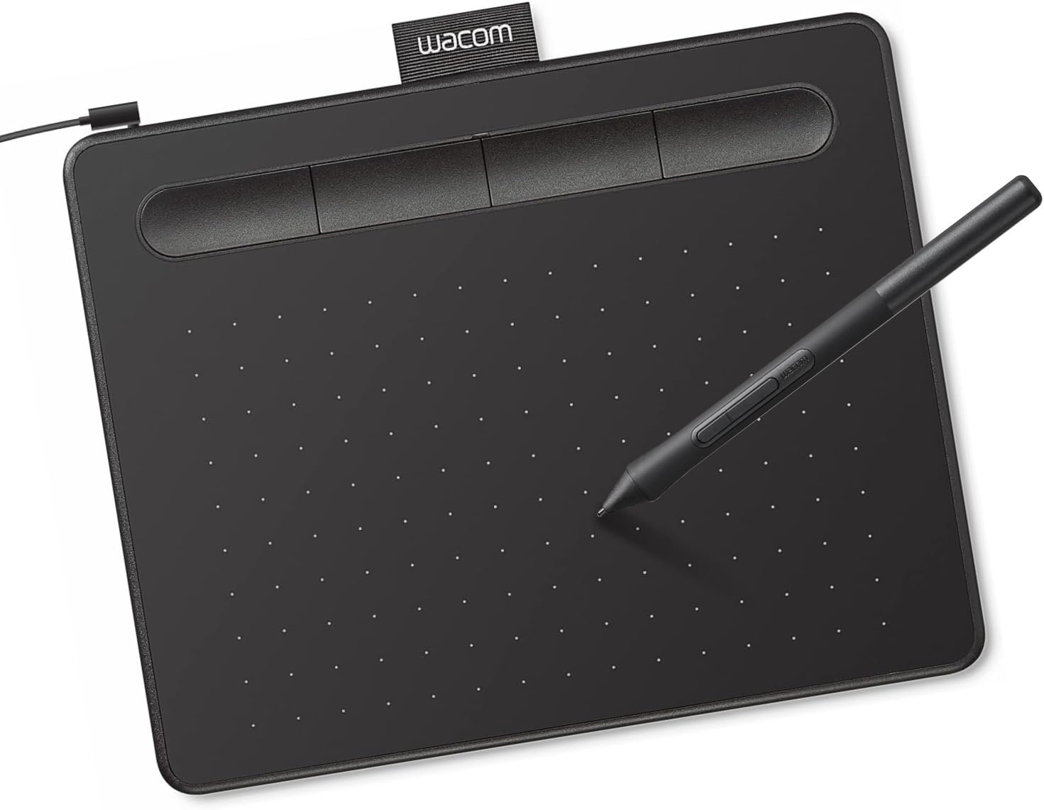Wacom Intuos Small, Wired Graphic Drawing Tablet with Pen + Software