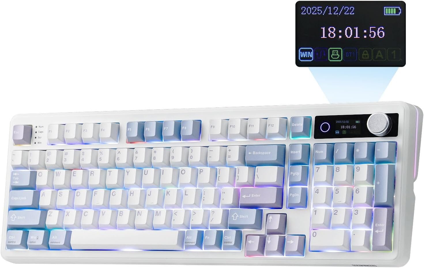 EPOMAKER TH99 PRO 96% Mechanical Keyboard with Screen & Knob, 10000mAh