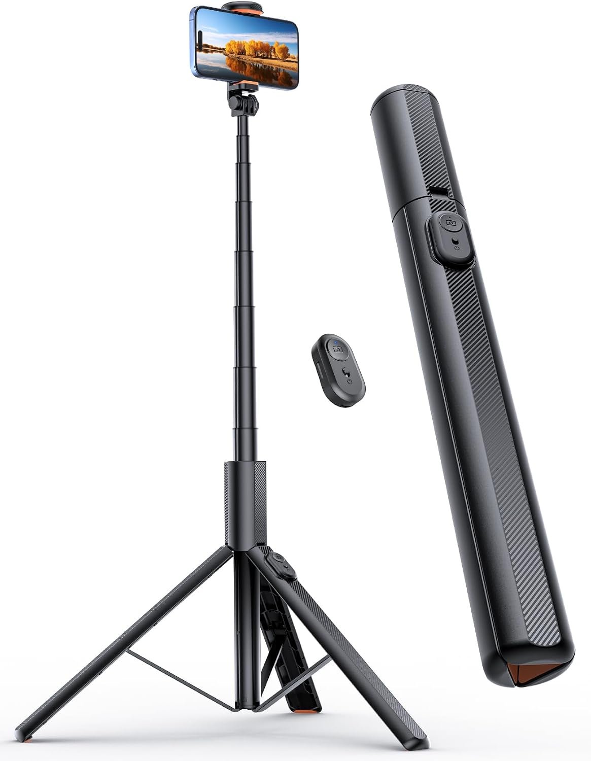 ANXRE 71″ Phone Tripod with 1/4″ Camera Mount, NT79 Extendable Selfie Stick