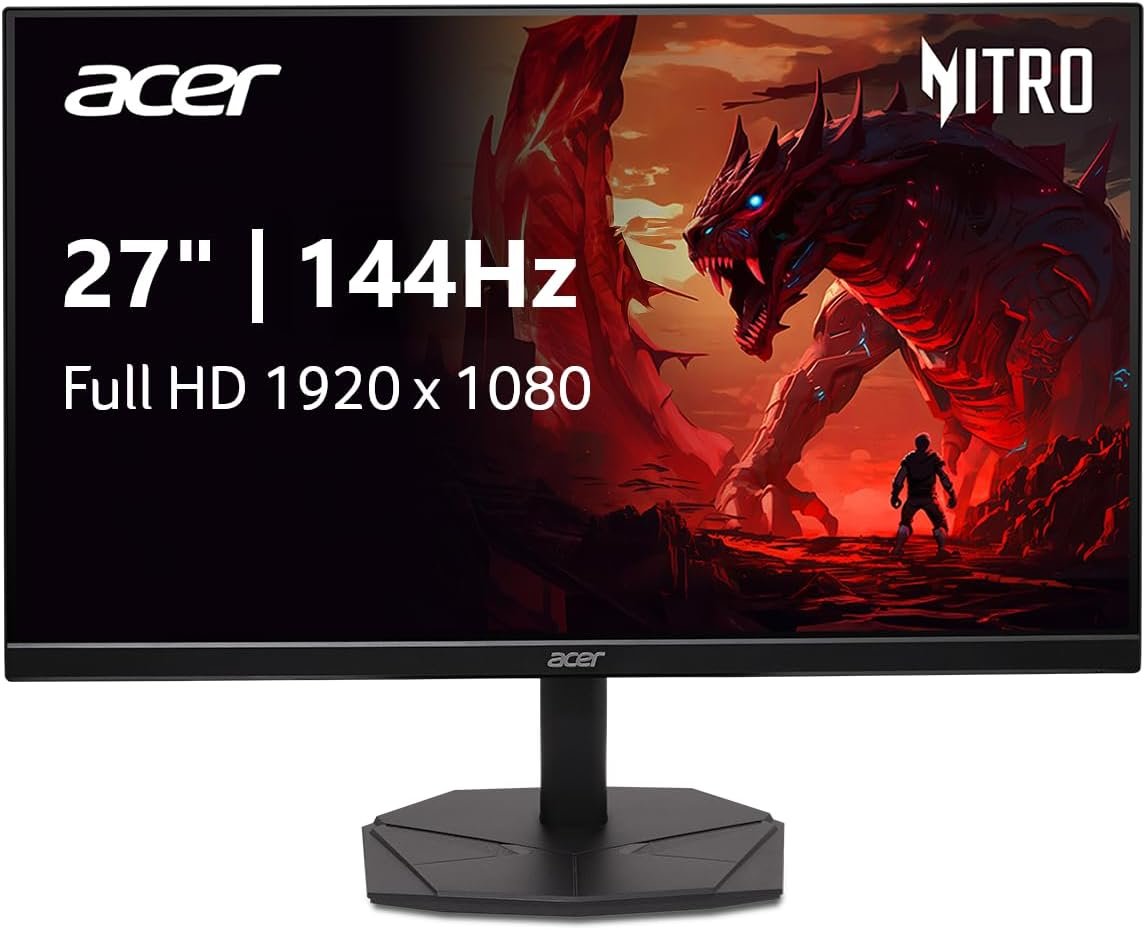 Acer Nitro 27in FHD 1920×1080 IPS 144Hz Gaming Office Monitor KG271 P6bip
