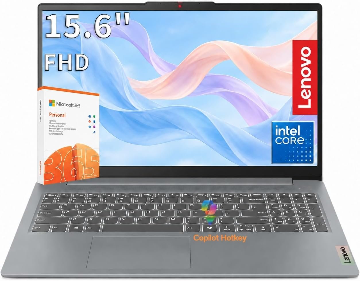 Lenovo 15.6″ Business Laptop, 2026 Edition, 8GB DDR5 128GB Storage