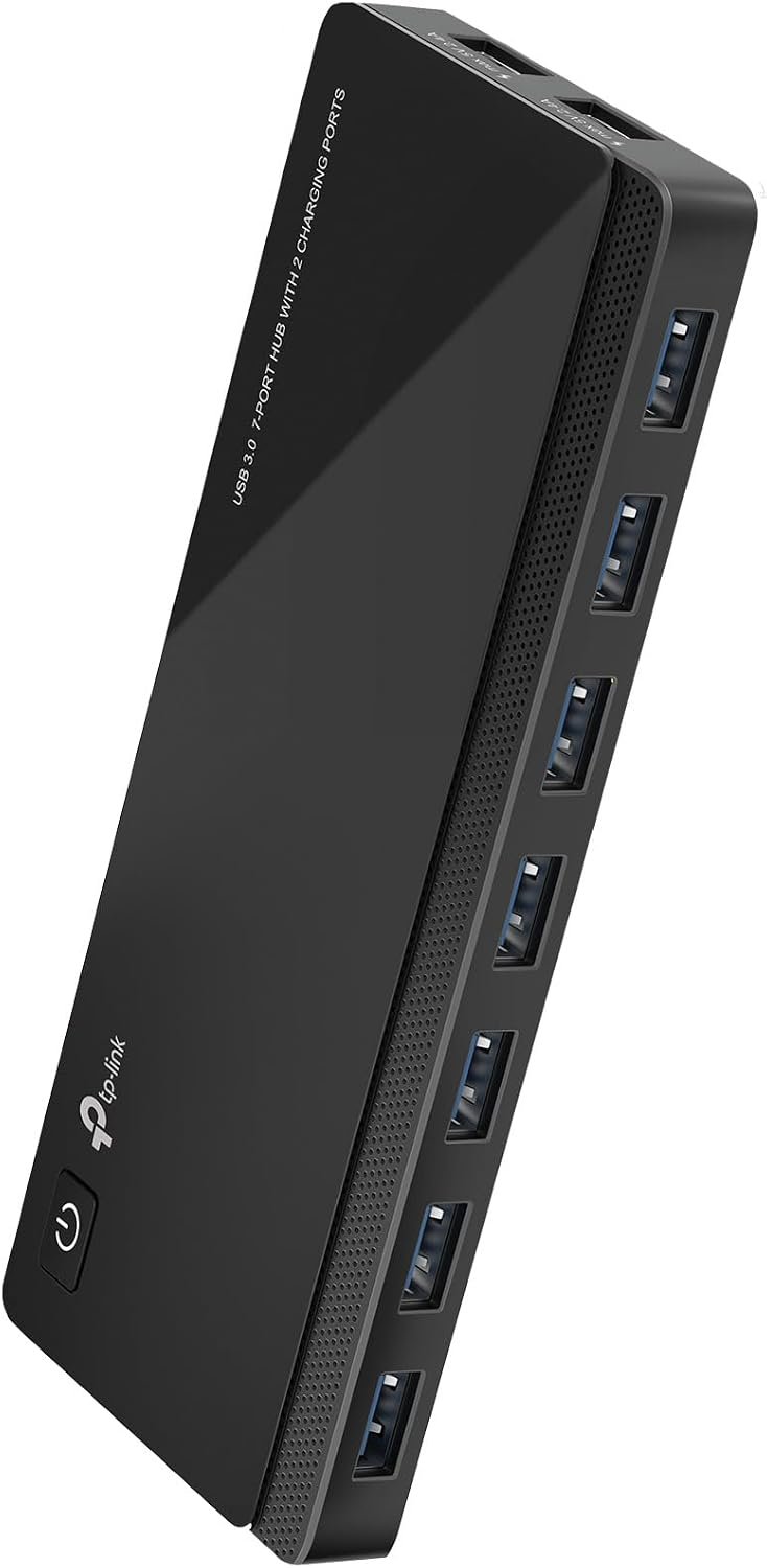 TP-Link Powered USB Hub – 7 USB 3.0 Data Ports & 2 Smart Charging USB Ports