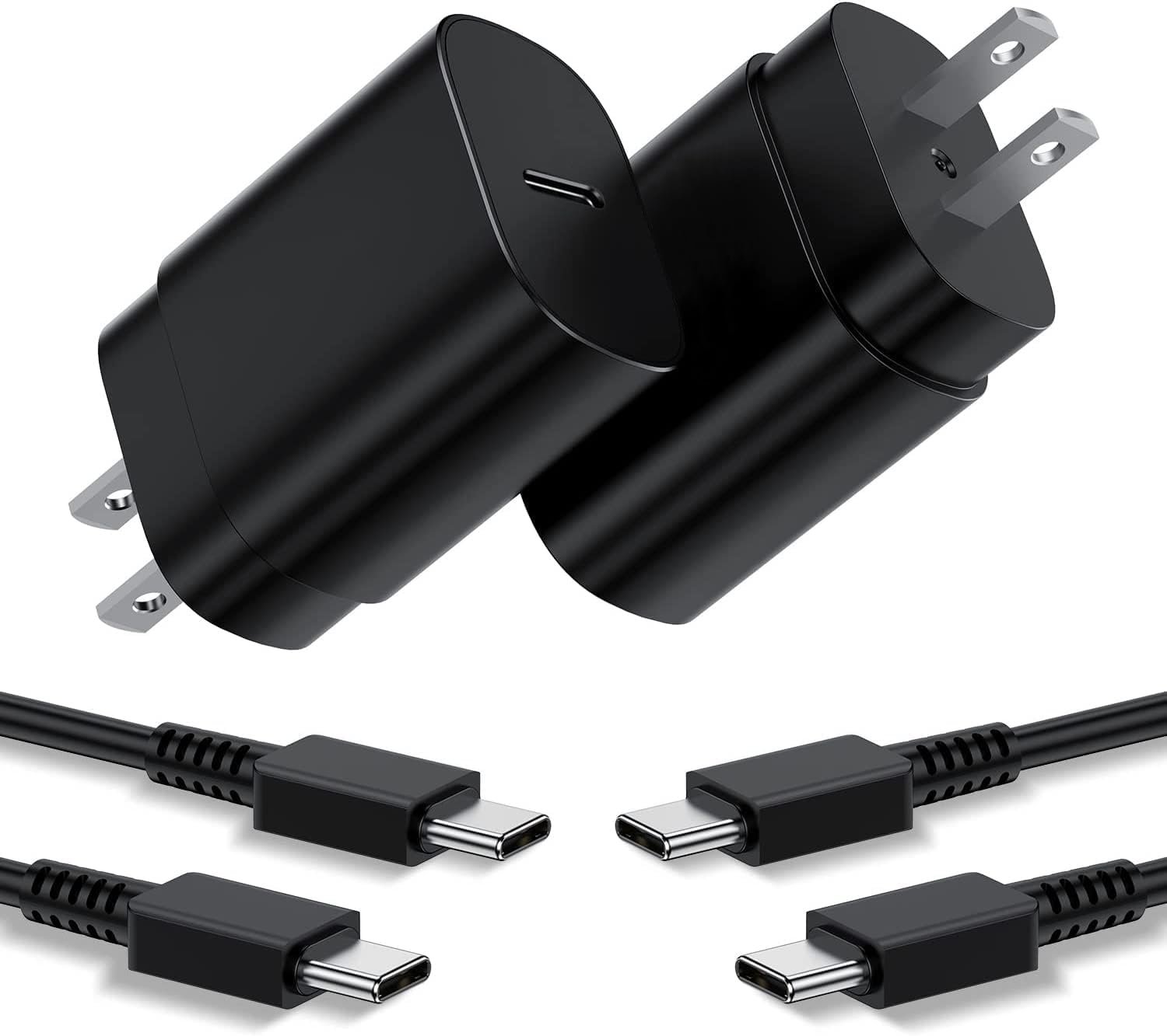 Type C Charger 25W, 6+6FT Super Fast Charging Cord for Samsung Galaxy Phone