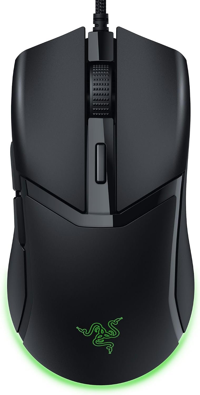 Razer Cobra Wired Gaming Mouse, Gen-3 Optical Switches, 58g, Black