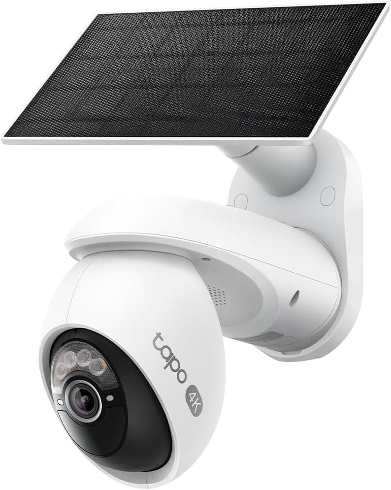 Tapo 4K Outdoor Pan/Tilt Wireless Security Camera, Solar Charging, C660 KIT