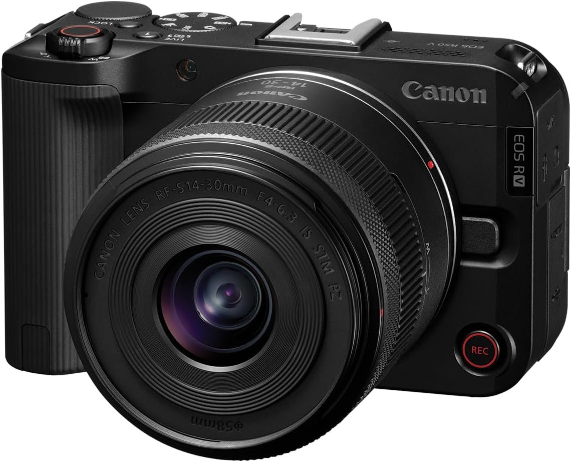 Canon EOS R50 V Mirrorless Camera RF-S14-30mm F4-6.3 is STM PZ Lens Kit