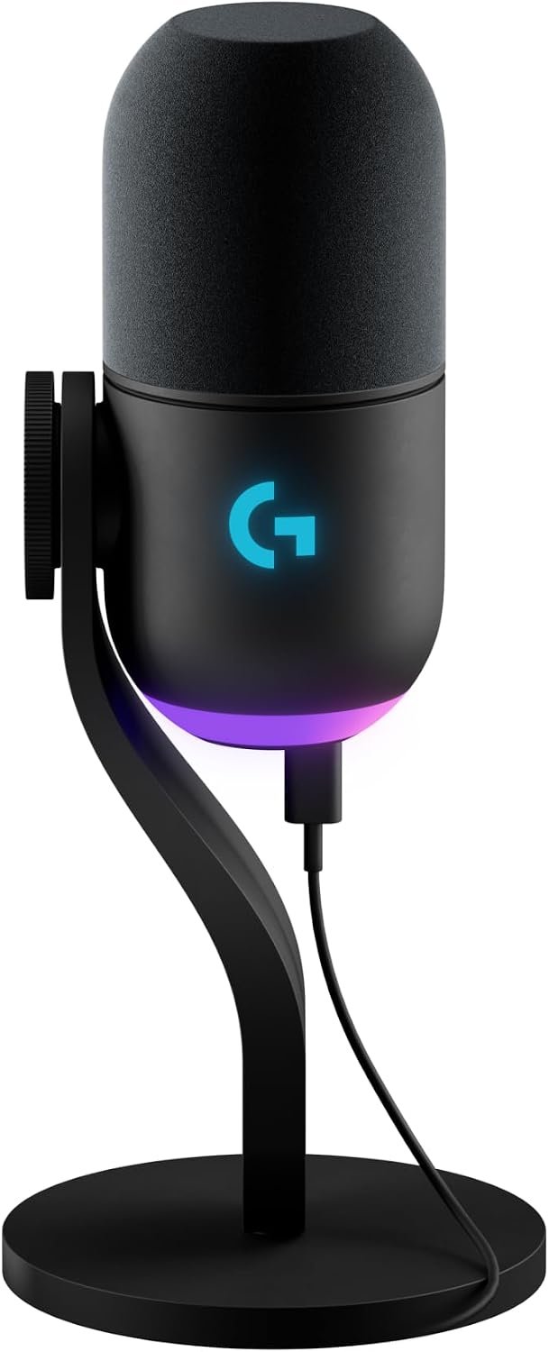Logitech G Yeti GX Dynamic RGB Gaming/Podcast USB Microphone – Black