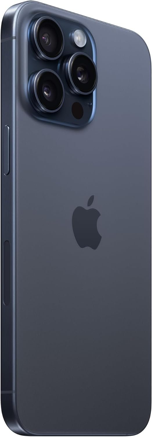 Apple iPhone 15 Pro Max, 512GB, Blue Titanium – Unlocked (Renewed)
