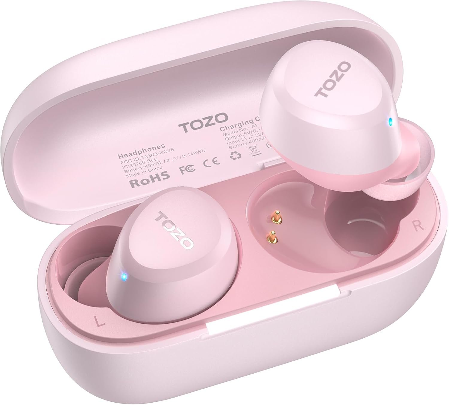 TOZO A1 Wireless Earbuds Bluetooth 5.3 Light Weight in Ear Headphones