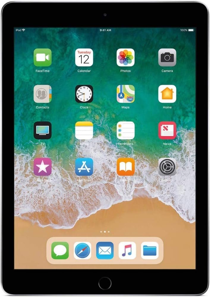 Apple iPad 9.7-inch Retina Display with WIFI, 32GB, Touch ID, 2017 Mode – Space Gray (Renewed)