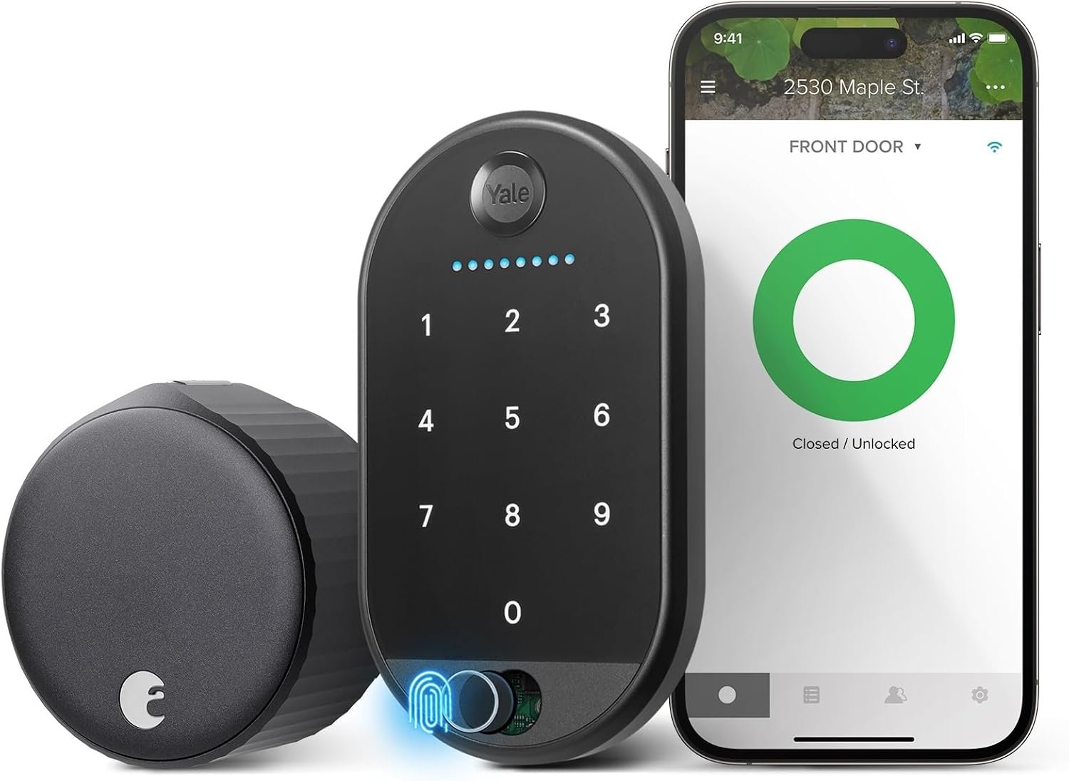 Yale August Wi-Fi Smart Lock with Keypad Touch in Black