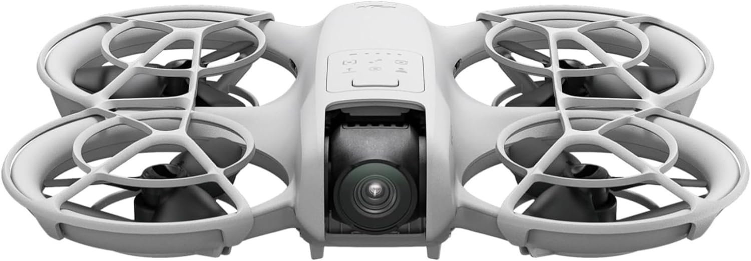 DJI Neo, Mini Drone with 4K UHD Camera for Adults, 135g Self Flying Drone that Follows You, Palm Takeoff, Subject Tracking, QuickShots, Stabilized Video, Built-In Propeller Guard (Controller-Free)