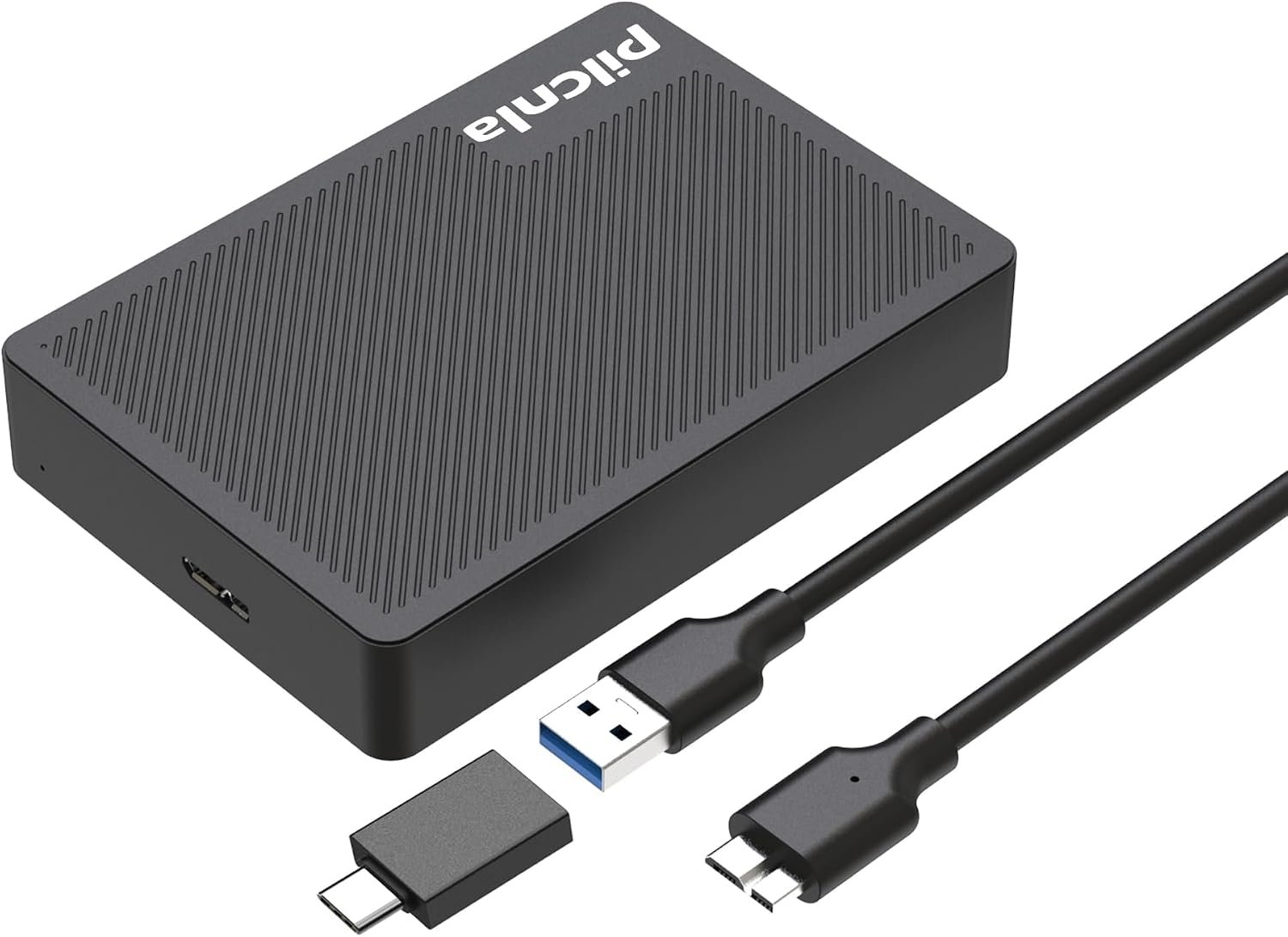 1TB （500GB+500GB Dual‑Drive Portable External Hard Drive USB3.0 HDD Storage for Xbox One X/S, Xbox 360, PS4, PC, Desktop, Laptop, MacBook, Chromebook