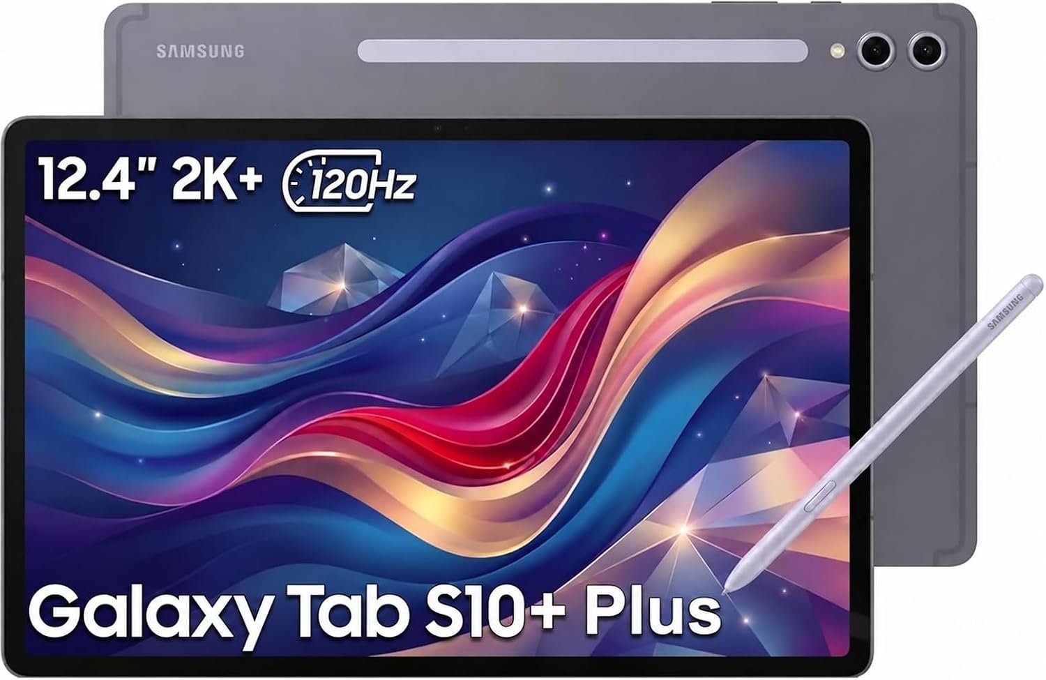 Samsung Galaxy Tab S10+ Plus 12.4″ Tablet, 12GB RAM, 256GB + 256GB SD Card
