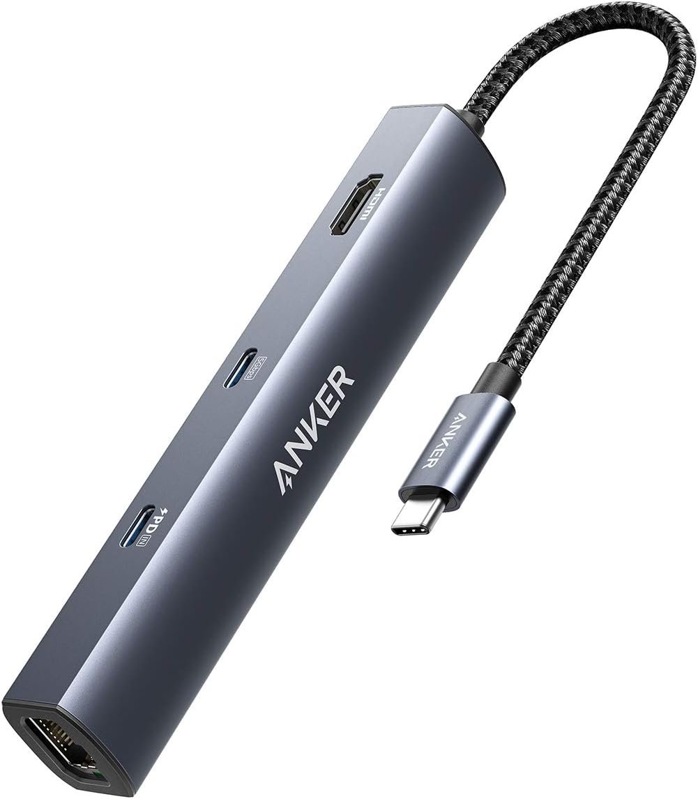 Anker USB-C Hub with Ethernet, 6-in-1 Multiport USB C to Ethernet Adapter