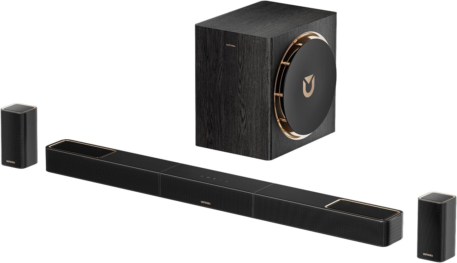 ULTIMEA 5.1.4ch Professional Surround Sound Bar System for TV, Skywave X50