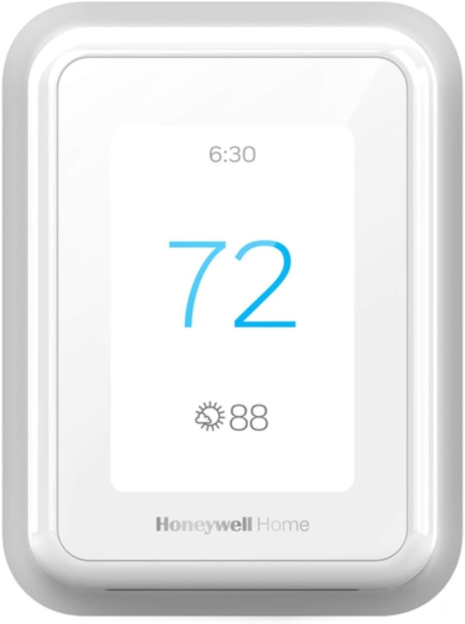 Honeywell Home T9 WiFi Smart Thermostat with 1 Smart Room Sensor, Touchscreen Display, White