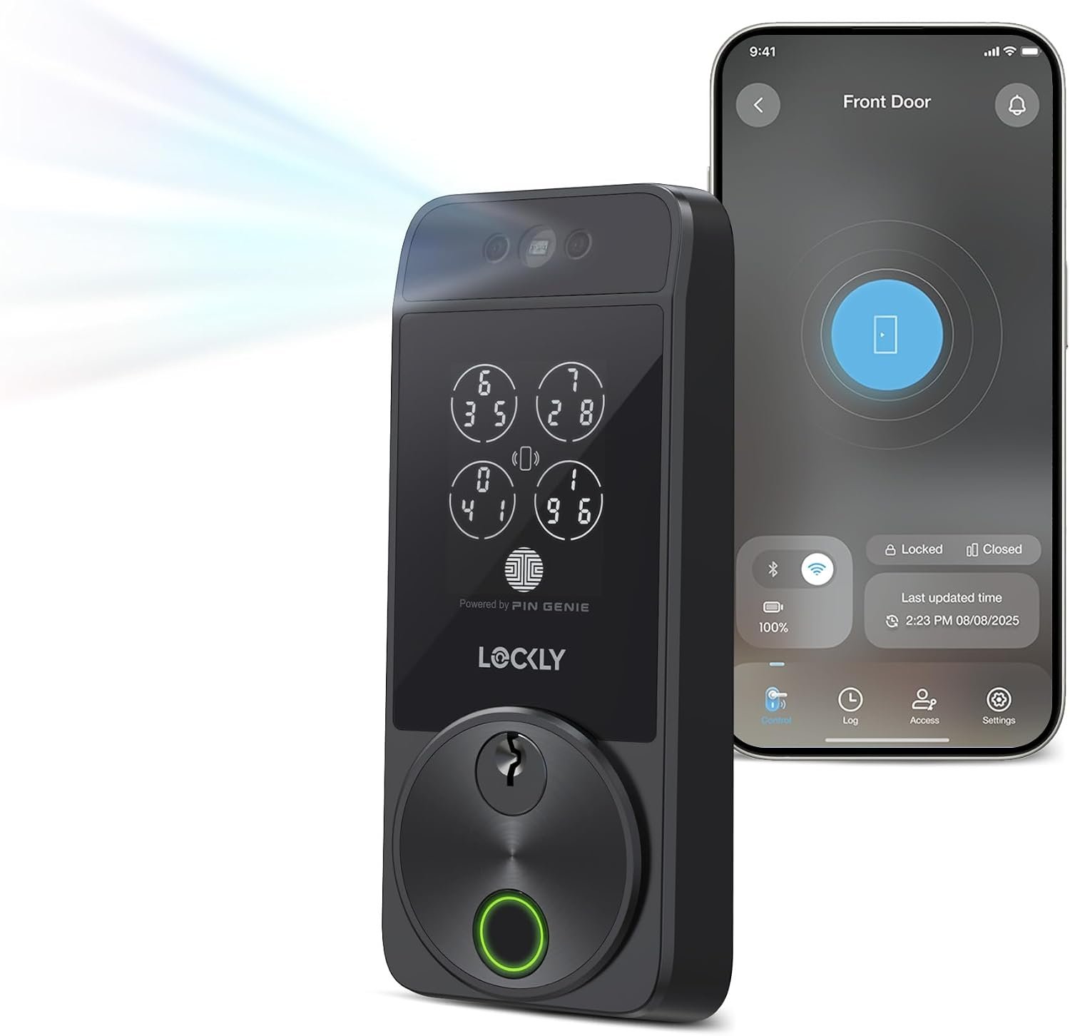 Lockly Visage Zeno Smart Lock – Facial Recognition & Fingerprint Deadbolt