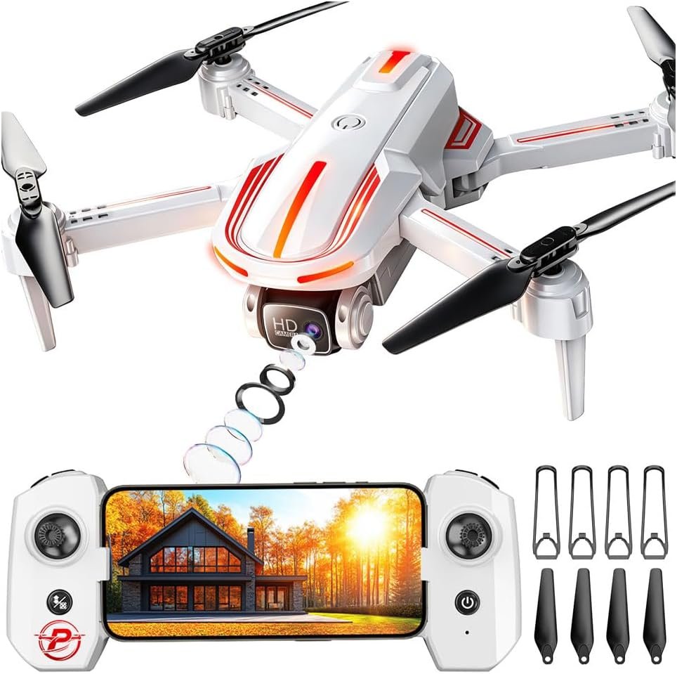Pallton Drone with Camera for Adults, 1080P FPV Foldable RC Quadcopter